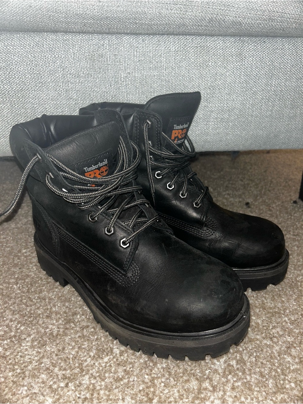 Waterproof Timberland Pro Boots Black- M8.5/W10